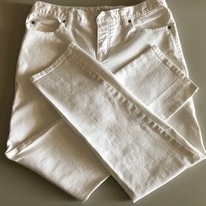 Ann Taylor Loft White boyfriend-fit Jeans